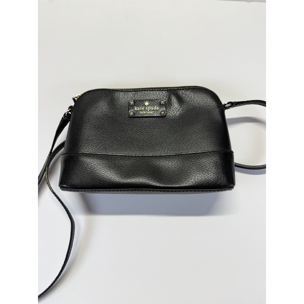 Kate Spade‎ Wellesley Hanna Womens Black Leather Adjustable Strap Crossbody Bag